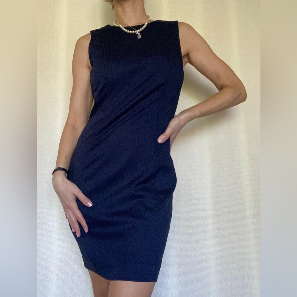 Office dresses, gray (US 36)and navy blue(US 8), H&M , slightly used